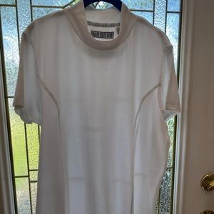 Kate Lord Women’s XL Golf Shirt White Mock Neck